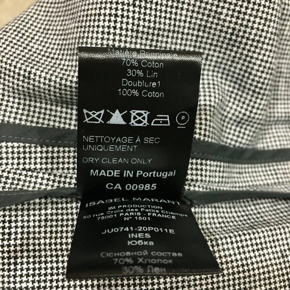 Isabel Marant Ines Houndstooth Skirt - Like New - Picture 10 of 13